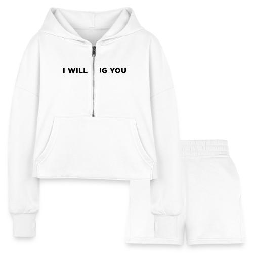 I Will Hug You - Women’s Cropped Hoodie & Jogger Short Set