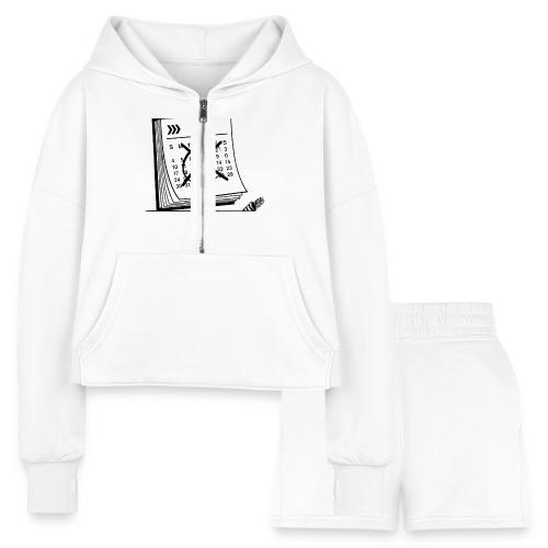 Countdown to Christmas T-Shirt - Women’s Cropped Hoodie & Jogger Short Set