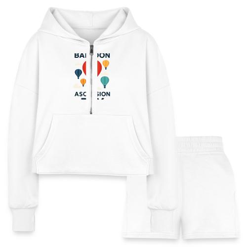 Balloon Ascension Day shirt - Women’s Cropped Hoodie & Jogger Short Set