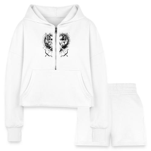 Cupid Duo T-Shirt, Mug, & Leggings - Women’s Cropped Hoodie & Jogger Short Set