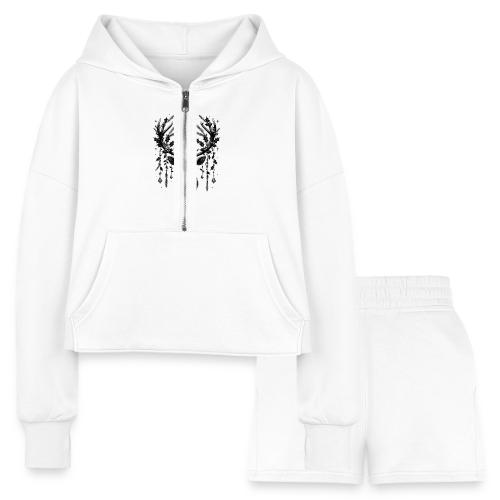 Majestic Reindeer T-Shirt, Poster, & Mug - Women’s Cropped Hoodie & Jogger Short Set