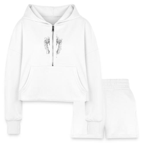 Victorian Lantern T-Shirt - Women’s Cropped Hoodie & Jogger Short Set
