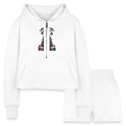 Twelve Days of Christmas T-Shirt - Women’s Cropped Hoodie & Jogger Short Set