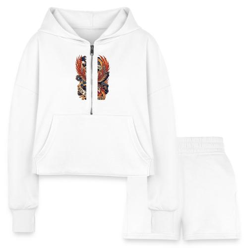 Phoenix New Year T-Shirt - Women’s Cropped Hoodie & Jogger Short Set