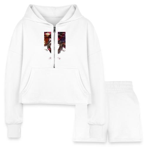 Framed & Fabulous Alone T-Shirt - Women’s Cropped Hoodie & Jogger Short Set
