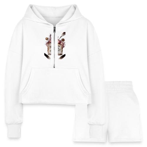 Burned the Evidence (Feels Great) T-Shirt - Women’s Cropped Hoodie & Jogger Short Set