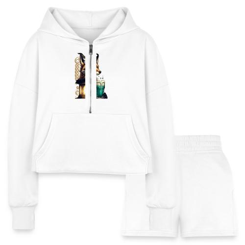 Sly Fox One More Round Tee - Women’s Cropped Hoodie & Jogger Short Set