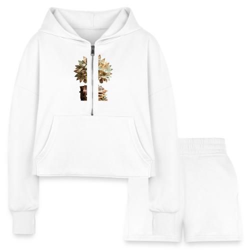 Dad Tax Collector T Shirt - Women’s Cropped Hoodie & Jogger Short Set