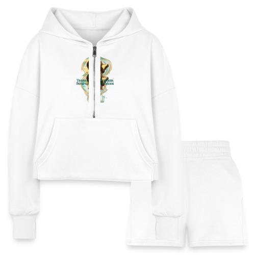 Traffic Light Whisperer T Shirt - Women’s Cropped Hoodie & Jogger Short Set