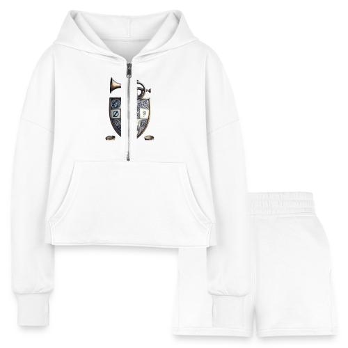 Selective Hearing Expert Crest T Shirt - Women’s Cropped Hoodie & Jogger Short Set