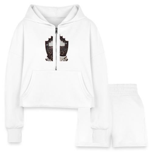 Sermon on the Mount T Shirt, Christian Faith Gift - Women’s Cropped Hoodie & Jogger Short Set