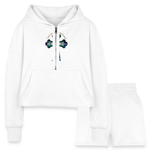 Easter Grace Cascades Eternal T Shirt, Mercy Gift - Women’s Cropped Hoodie & Jogger Short Set