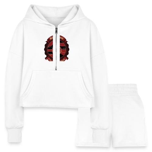 Flamengo Rio Coast T Shirt, Football Pride Gift - Women’s Cropped Hoodie & Jogger Short Set
