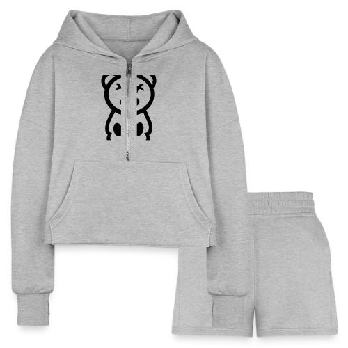 ESD style boy design - Women’s Cropped Hoodie & Jogger Short Set