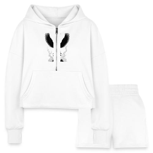 The Phoenix of Renewal T-Shirt - Women’s Cropped Hoodie & Jogger Short Set