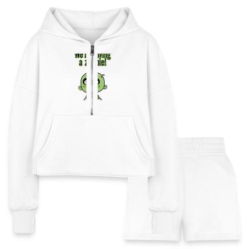 We're Having A Zombie! - Women’s Cropped Hoodie & Jogger Short Set