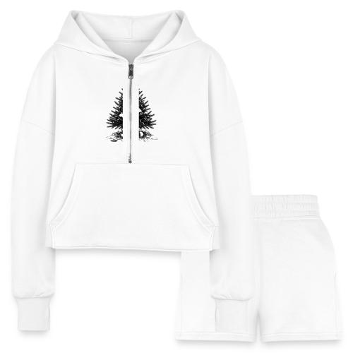 Procrastinator's Guide Christmas T-Shirt - Women’s Cropped Hoodie & Jogger Short Set
