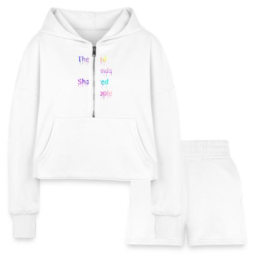 You mend shattered people 1 - Women’s Cropped Hoodie & Jogger Short Set