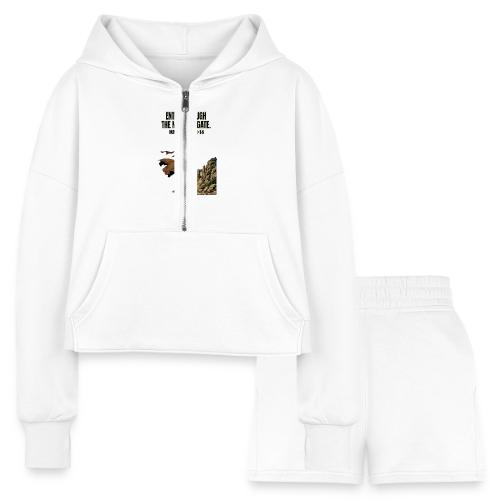 Enter Through the Narrow Gate | Matthew 7:13-14 - Women’s Cropped Hoodie & Jogger Short Set