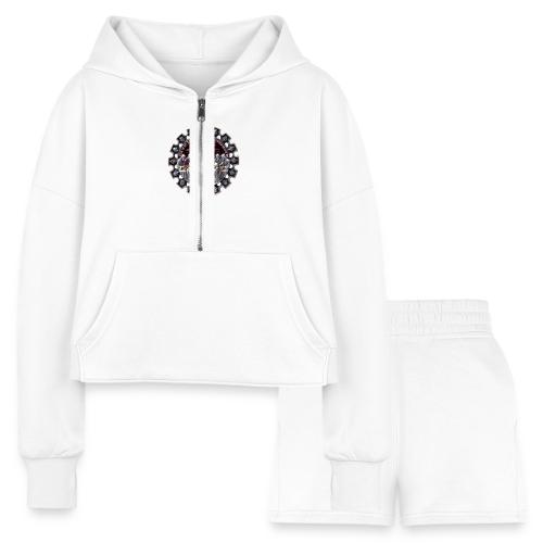 Last Supper Communion T Shirt, Faith Gift - Women’s Cropped Hoodie & Jogger Short Set