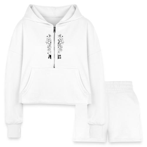 Valentine love keys - Women’s Cropped Hoodie & Jogger Short Set
