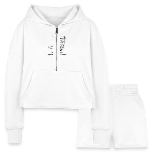 Unfolding Map of Ambition T-Shirt - Women’s Cropped Hoodie & Jogger Short Set