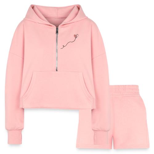 You Don't Know Me Album Art - Women’s Cropped Hoodie & Jogger Short Set