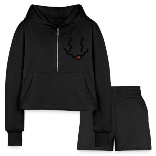 Buzzed without circle - Women’s Cropped Hoodie & Jogger Short Set