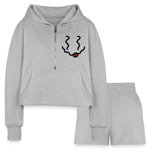 Buzzed without circle - Women’s Cropped Hoodie & Jogger Short Set