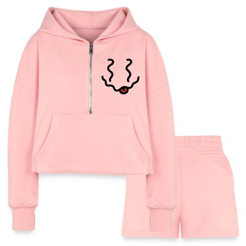 Buzzed without circle - Women’s Cropped Hoodie & Jogger Short Set