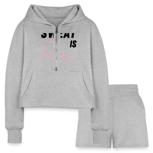 Sweat is Sexy - Women’s Cropped Hoodie & Jogger Short Set