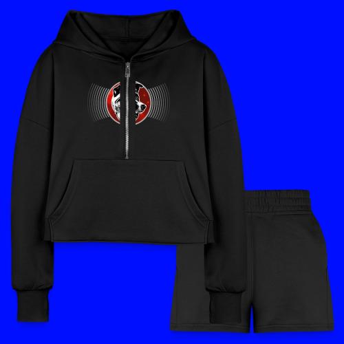 Laika The Space Dog - Women’s Cropped Hoodie & Jogger Short Set