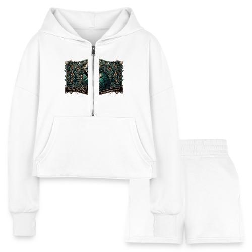 Easter Not My Will Gethsemane T Shirt, Bro Gift - Women’s Cropped Hoodie & Jogger Short Set