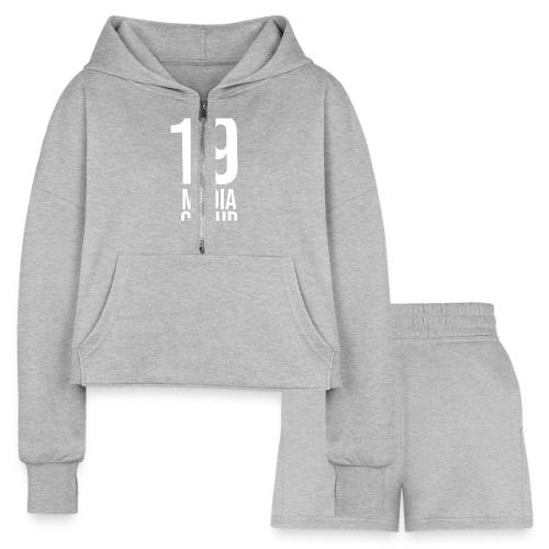 19 Media Group Logo - Women’s Cropped Hoodie & Jogger Short Set