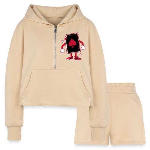 Forget A King I'm An Ace - Women’s Cropped Hoodie & Jogger Short Set