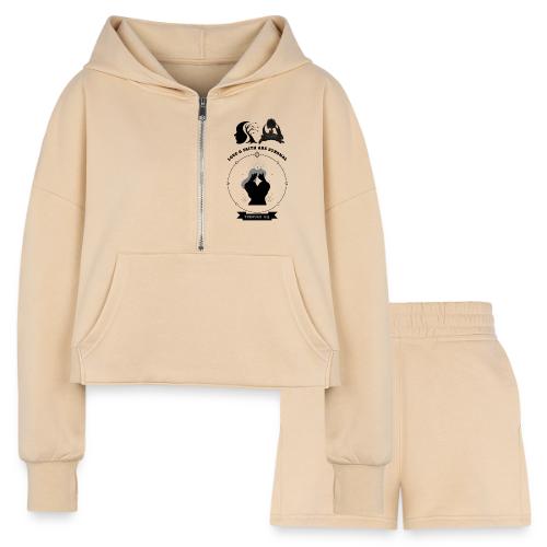 Love & Faith - Women’s Cropped Hoodie & Jogger Short Set
