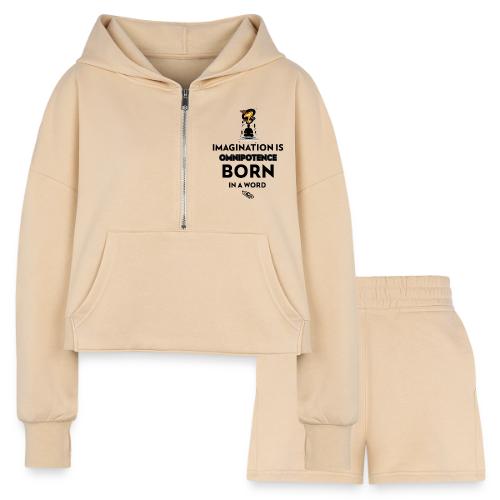 Imagination Is Omnipotence - Women’s Cropped Hoodie & Jogger Short Set