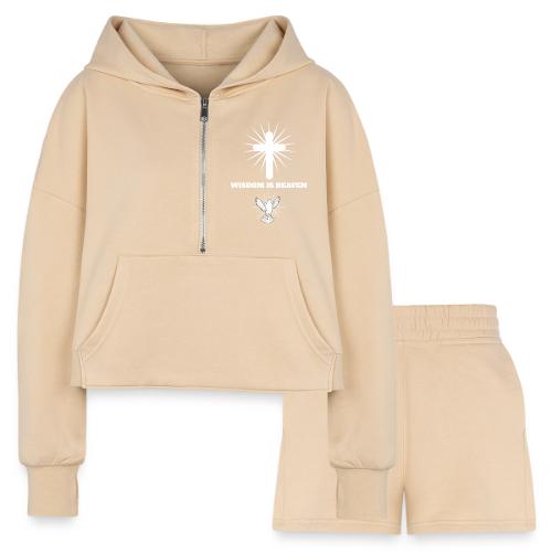 Wisdom is Heaven - Women’s Cropped Hoodie & Jogger Short Set