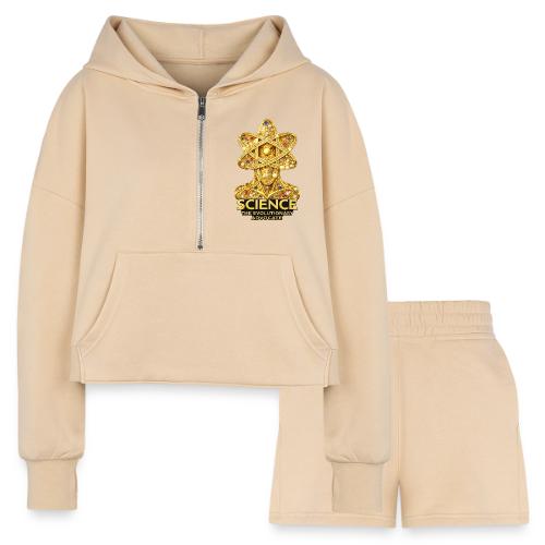 Science the Evolutionary Advocate - Women’s Cropped Hoodie & Jogger Short Set