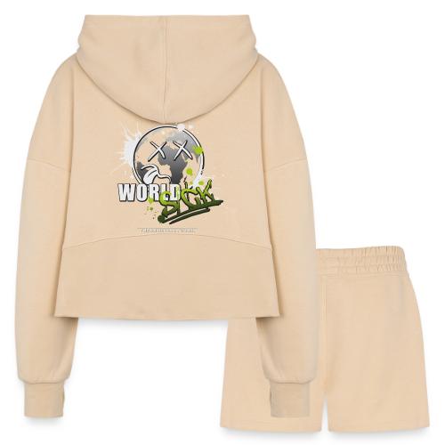 world sick - Women’s Cropped Hoodie & Jogger Short Set