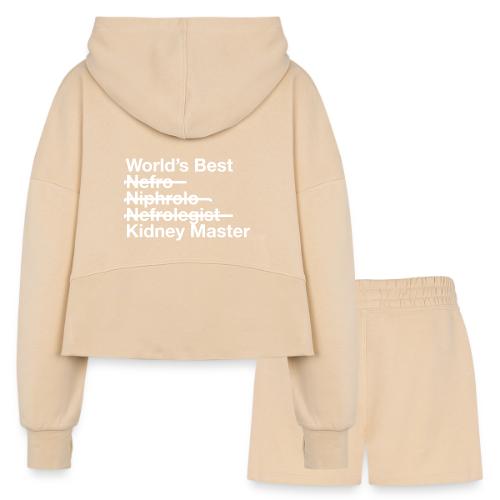 Worlds Best Kidney Master - Women’s Cropped Hoodie & Jogger Short Set