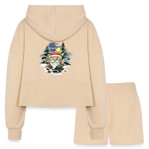 the real santa - Women’s Cropped Hoodie & Jogger Short Set