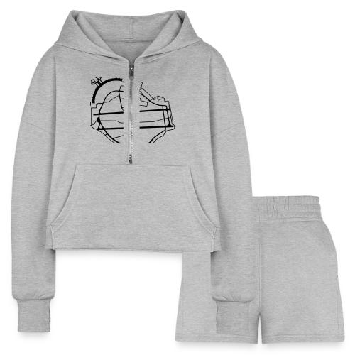 Berlin Tempelhof Airport - Women’s Cropped Hoodie & Jogger Short Set