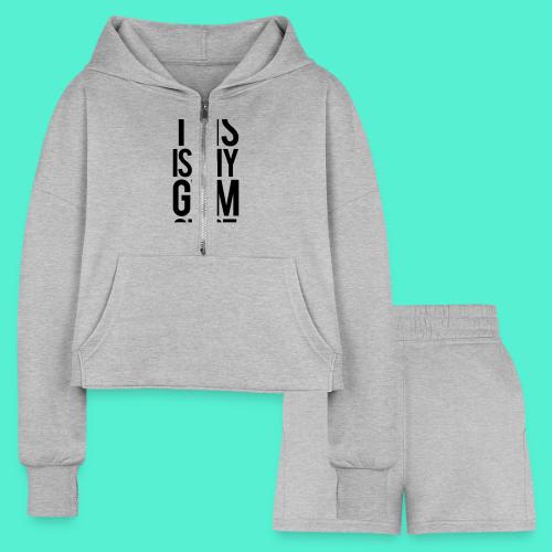 This is My Gym Shirt - Women’s Cropped Hoodie & Jogger Short Set