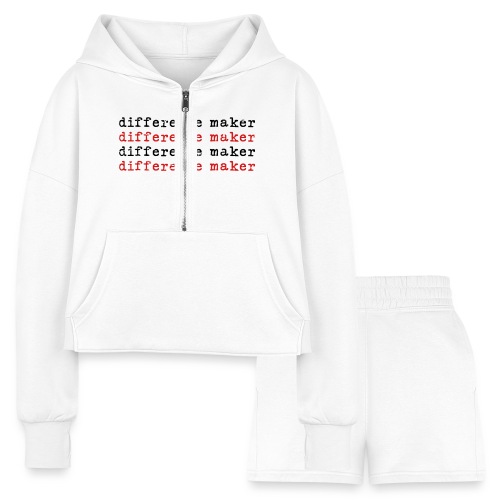 Difference Maker - Women’s Cropped Hoodie & Jogger Short Set