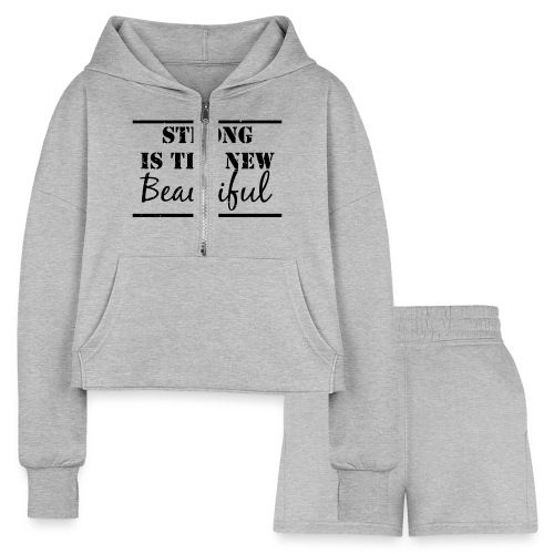 Strong is Beautiful - Women’s Cropped Hoodie & Jogger Short Set