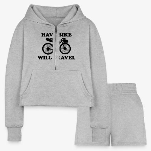 have bike will travel - Women’s Cropped Hoodie & Jogger Short Set