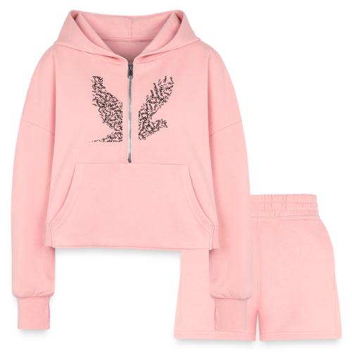 DOVE Peace in FLIGHT - Women’s Cropped Hoodie & Jogger Short Set