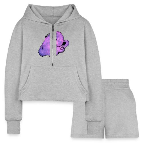Magical Octopus - Women’s Cropped Hoodie & Jogger Short Set