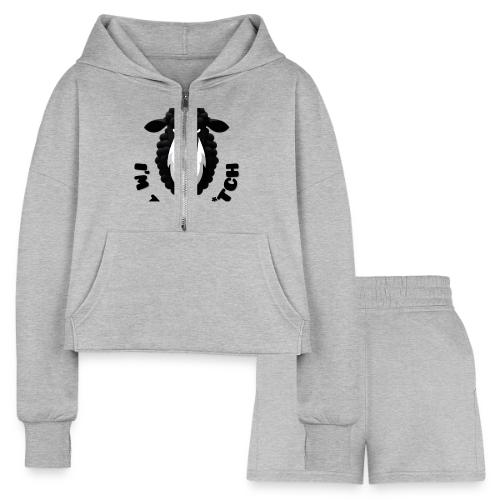 Black Sheep I’m That B*tch - Women’s Cropped Hoodie & Jogger Short Set
